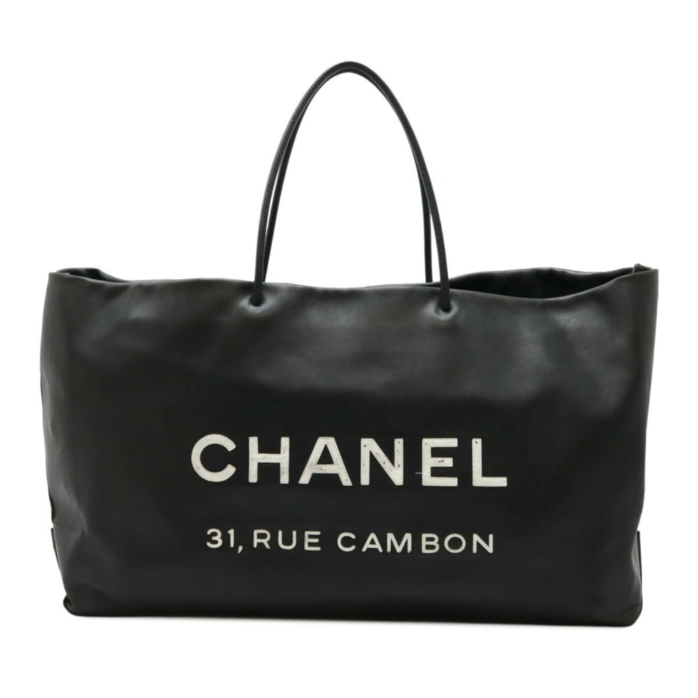 CHANEL Black Leather Shoulder Bag - Picture 2 of 10